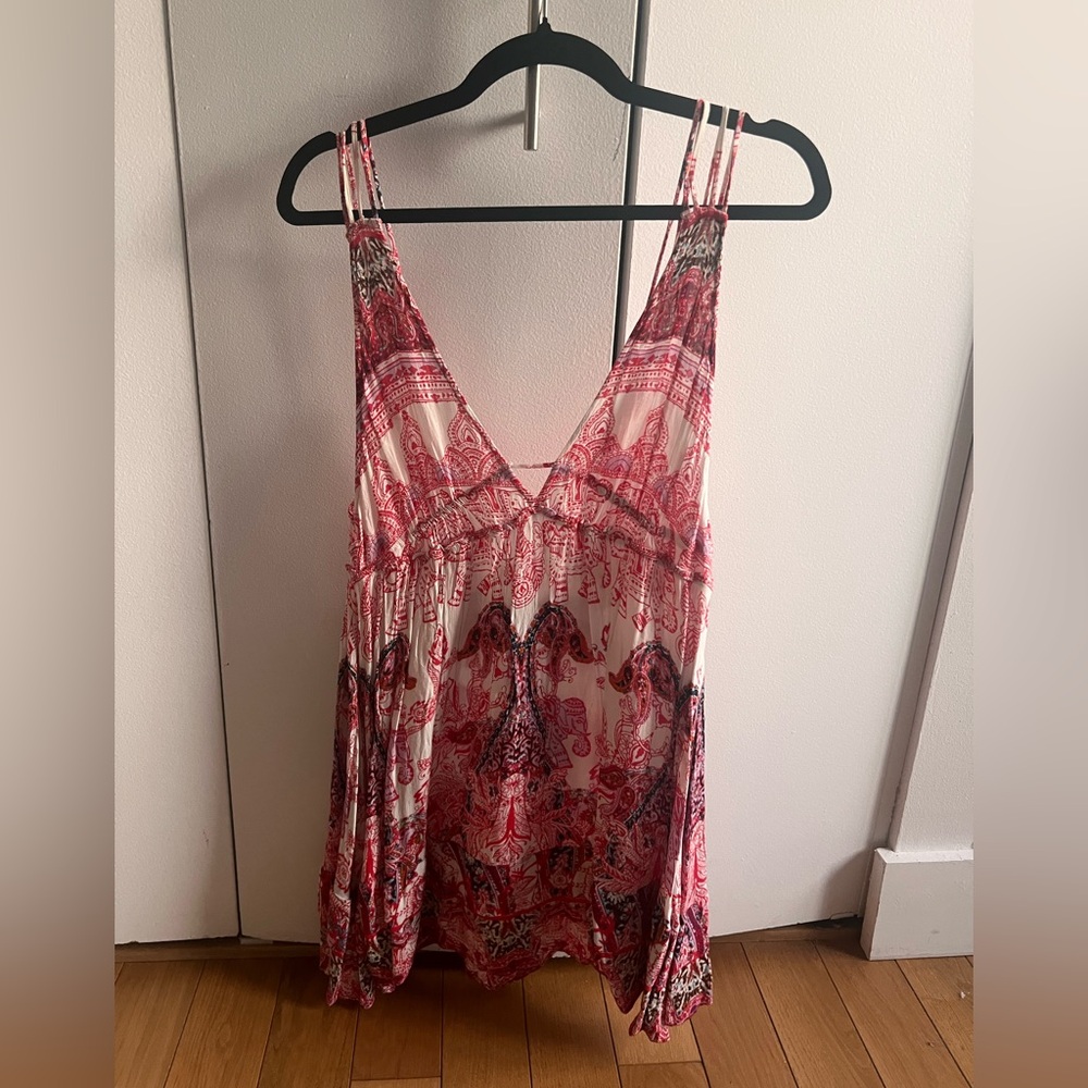 Free People flowy open back dress